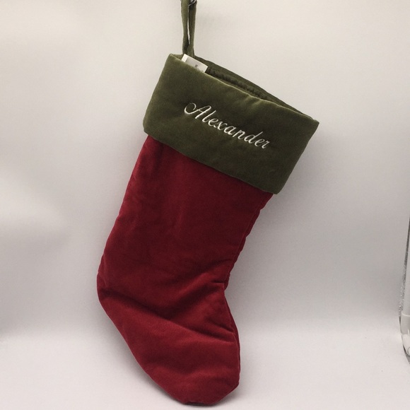 Pottery Barn Alexander Velvet Christmas Stocking - Picture 7 of 9